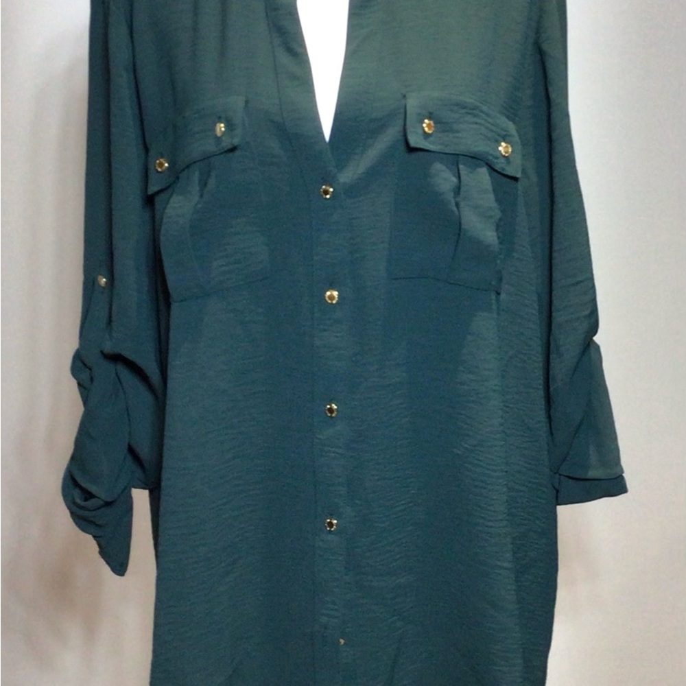 Calvin Klein Dark Green Blouse